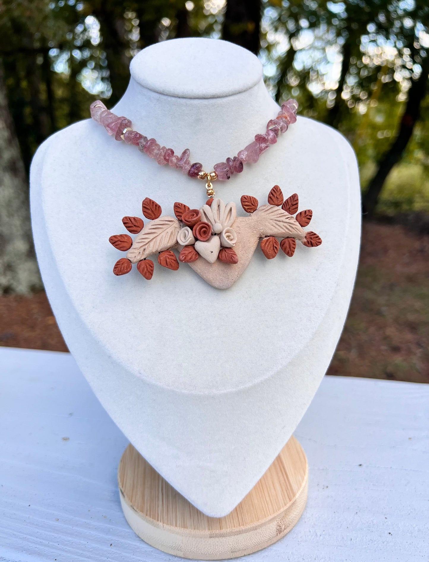 Sacred heart necklace