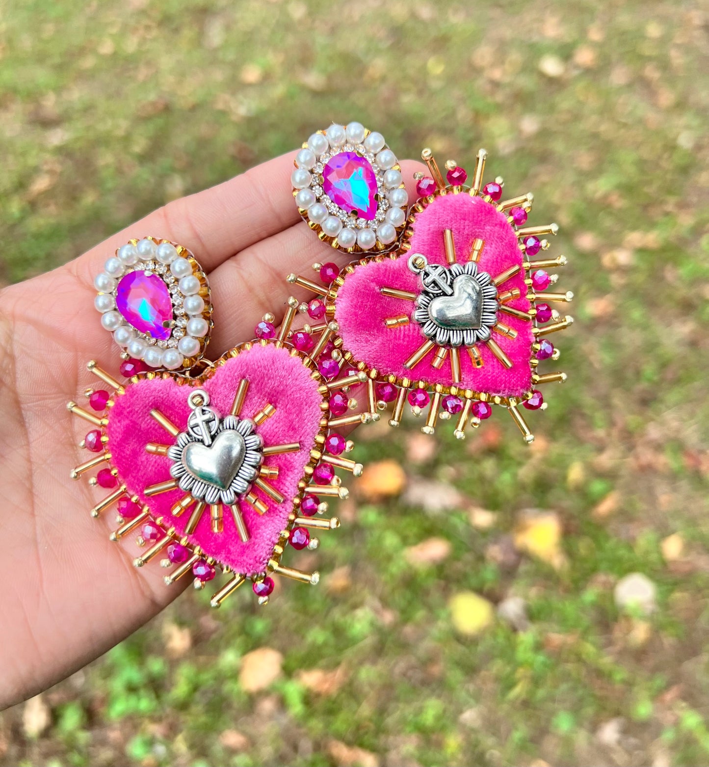 Handmade earrings.