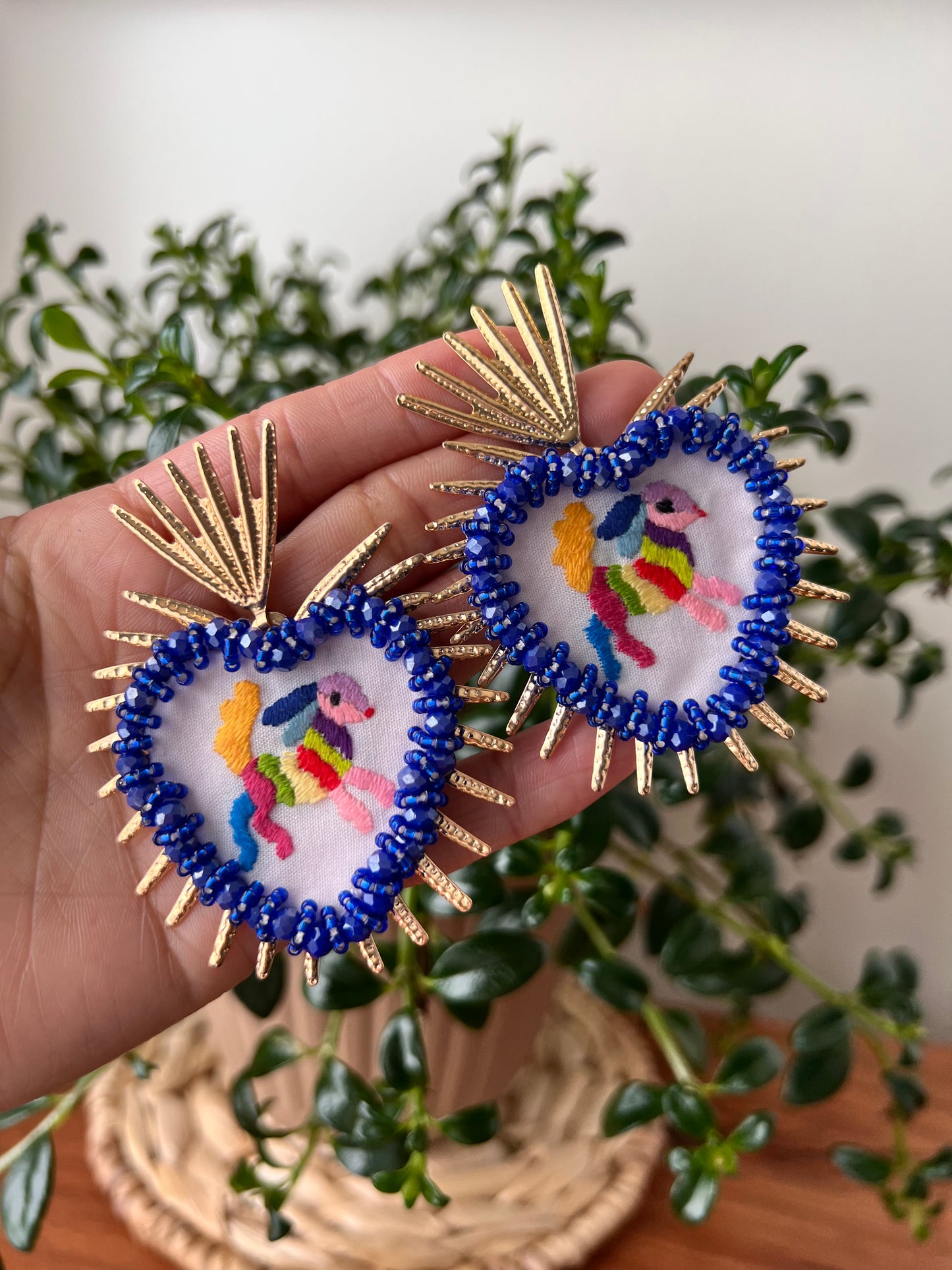 Tenango handmade earrings.