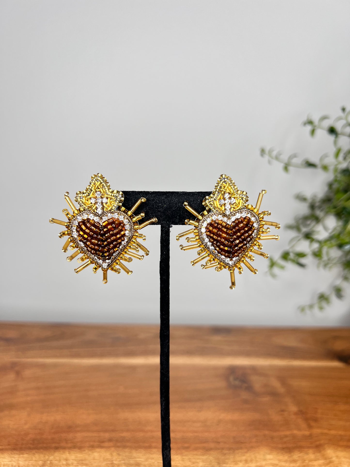 Sacred Hearts earrings.