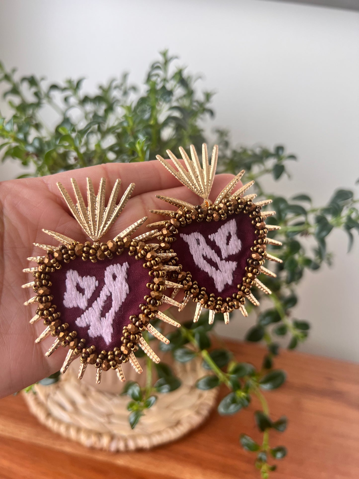 Jalapa de Diaz handmade earrings.