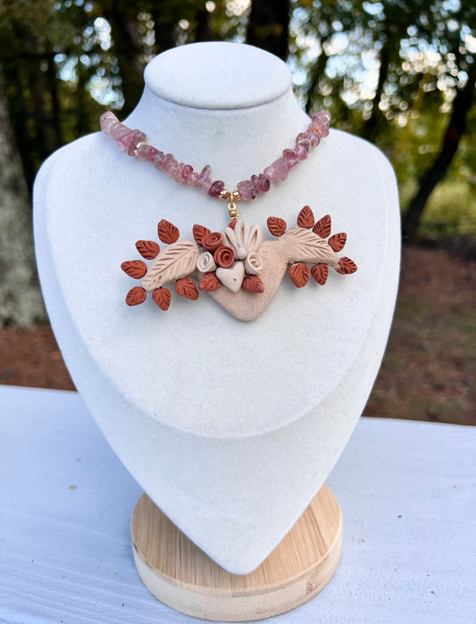 Sacred heart necklace