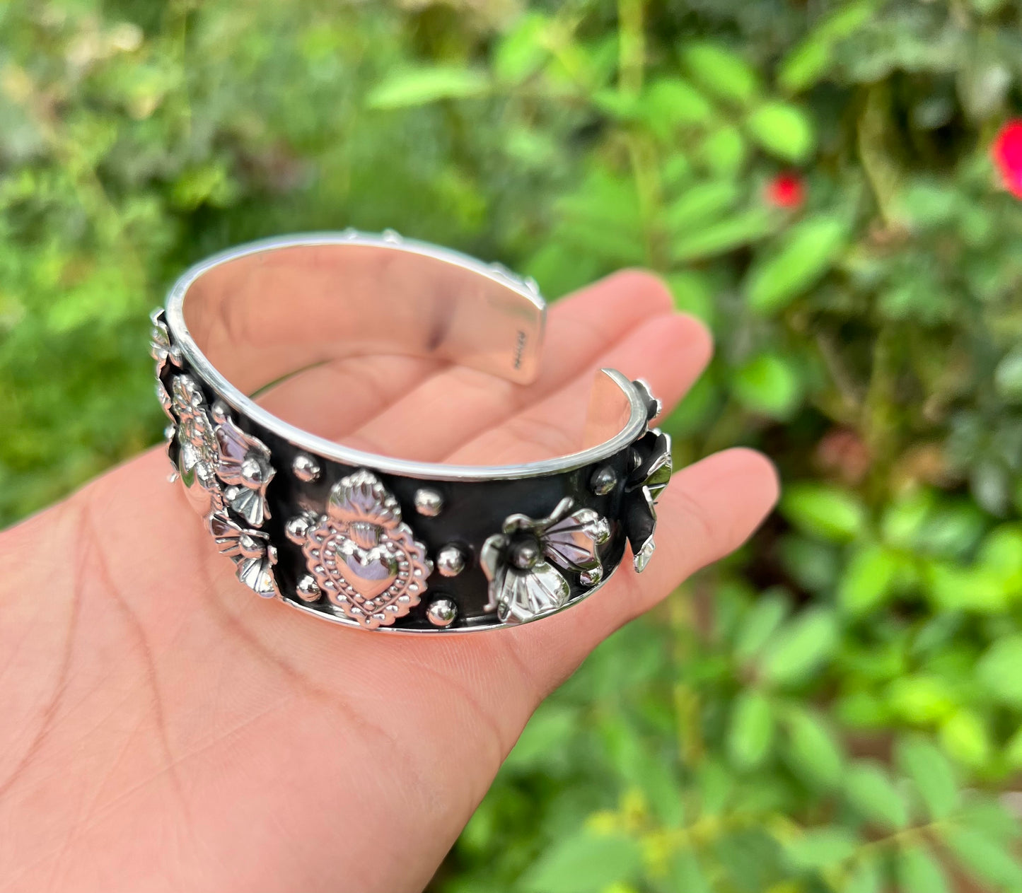 Sagrado corazón bracelet plata