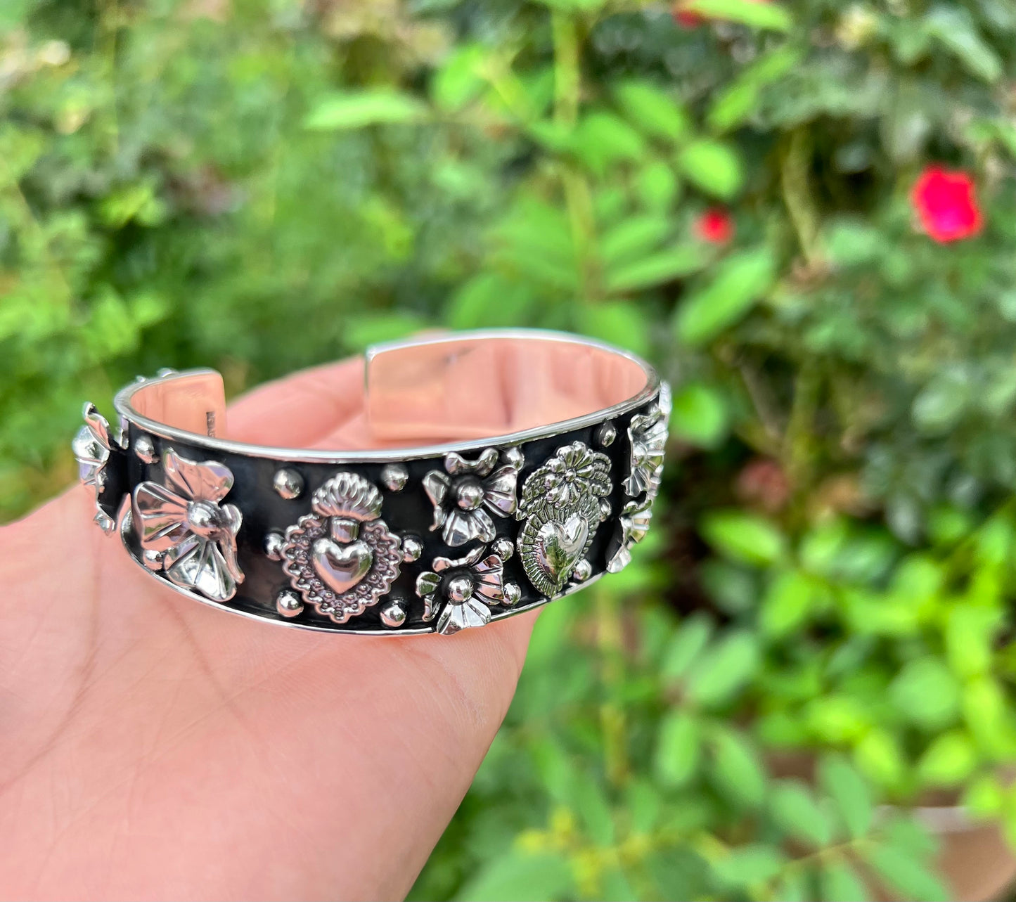 Sagrado corazón bracelet plata