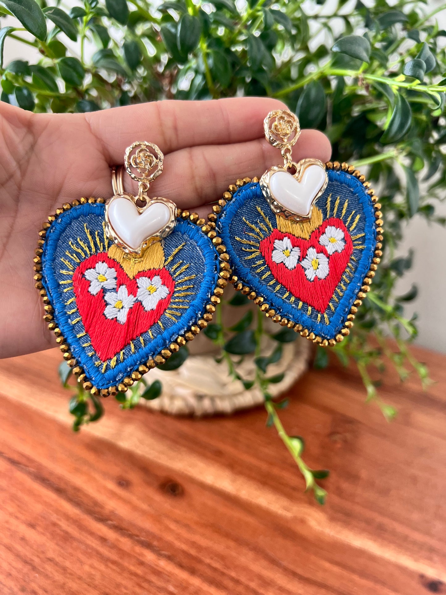 Handmade earrings.