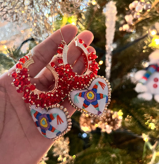 Christmas earrings.