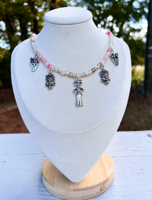 Día de Muertos necklace.