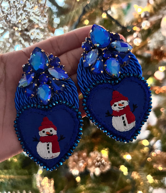 Christmas earrings.