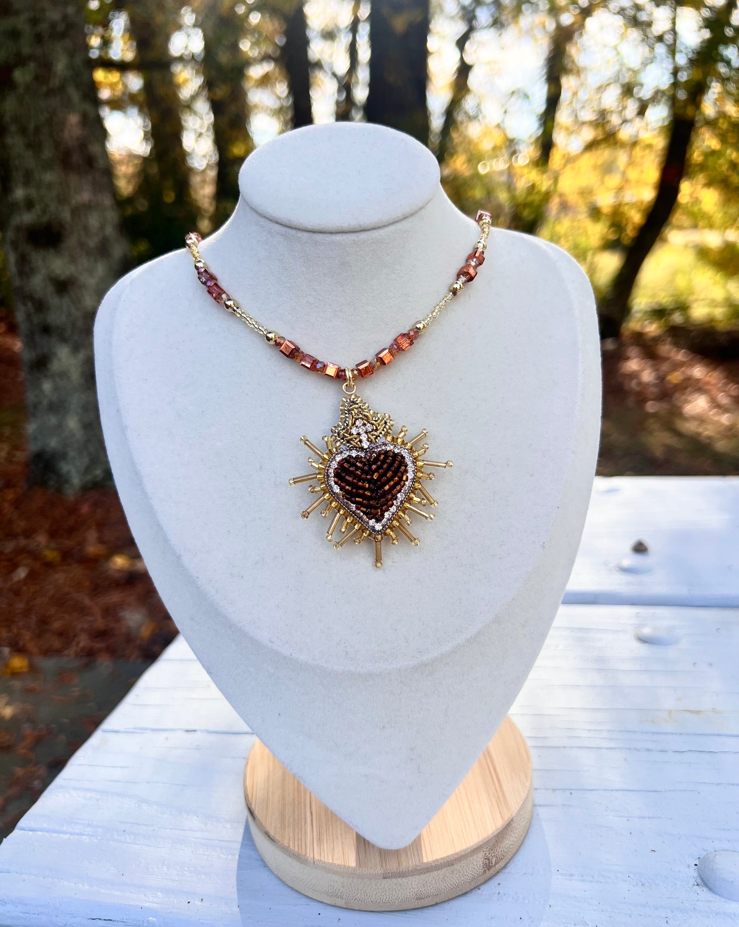 Sacred Heart necklace.