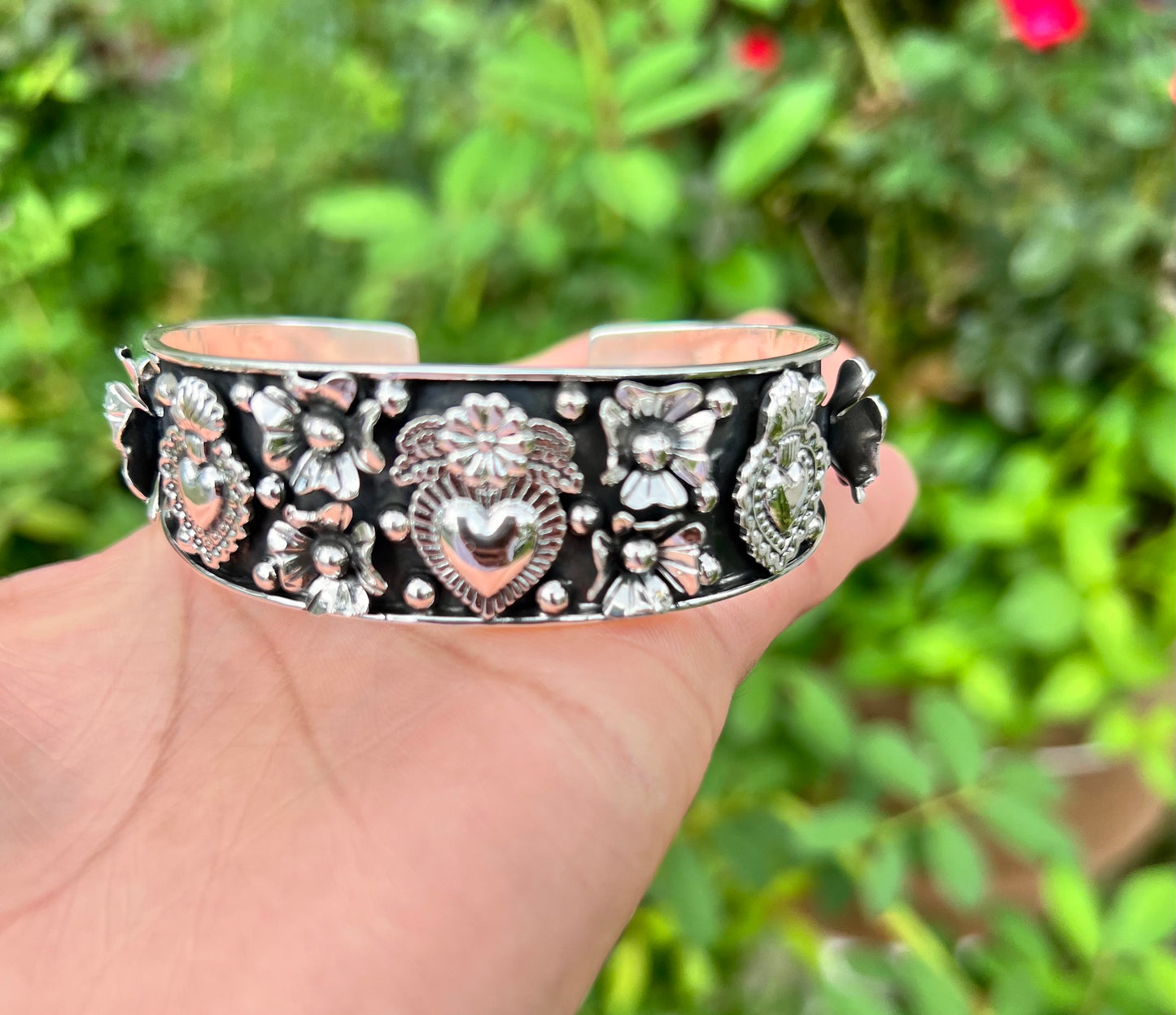 Sagrado corazón bracelet plata